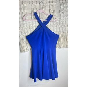 Lulu's Royal Blue Halter Dress